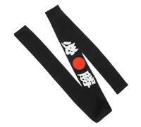 Healifty Fascia Larga da Testa Samurai in Headband Unisex per Sport Cosplay e Supporto Adatta Uomo e Nero