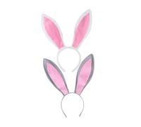 Healifty Fascia per Chioma Accessorio Decorativo e Protettivo 2 Pezzi Orecchie da Coniglio in Peluche per Feste di Compleanno e Festival Musicali