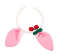 Healifty Fascia Per Orecchie Coniglio in Peluche Orecchie Halloween Per Donne Bunny Ear Headband Halloween Headband Accessorio Cosplay Fascia Demone Bianca Plastica