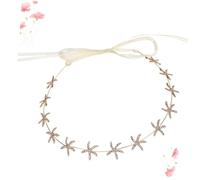 Healifty Fascia Strass Sposa Leggera e Resistente con Decorazione Stella del Mare per Accessori Capelli da Matrimonio e Festa