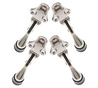 Healifty Fermaporta a Pedale Automatico in Lega di Zinco, Set da 4 Pezzi Antiscivolo per Porte Interne, Supporto a Bilico Resistente per Pavimenti in Legno, Moquette, Piastrelle e Vetro