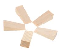 Healifty Fermaporta in Legno Massiccio 5 Pezzi Fondo Antiscivolo Cunei Fermaporta Triangolari per Uso Domestico Protezione Dita e Sicurezza e Animali