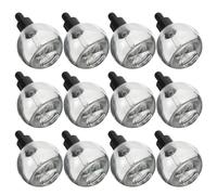 Healifty Flaconi Contagocce in Vetro Trasparente 30 Ml - Set da 12 Bottiglie con Pipetta in Vetro e Sigillo Anti-perdita - Contenitori per Oli Essenziali, Sieri e Campioni per Uso