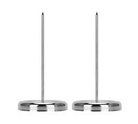 Healifty Forchette Porta Scontrini in Acciaio Resistente Set 2 Pezzi Punta Smontabile Proteggi Dita Porta Ricevute da Tavolo per Ristoranti e Cucina Organizer Promemoria Professionale