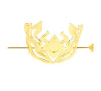 Healifty Forcina Capelli Corona Stile Cinese Hanfu Design Vintage Metallo Fermaglio Chignon per Accessori Costumi Antichi