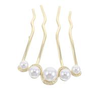 Healifty Forcine per Capelli in Metallo Clip Pettini Laterali per Chignon Bastoncini Forma di U Punte per Acconciature da Donna Accessori per Styling dei Capelli