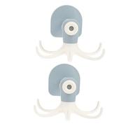 Healifty Gancio Girevole Pieghevole da 7 Ganci per Cucina e Decorazione Facile Installazione Fori Set da 2 Pezzi