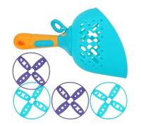 Healifty Giocattolo a Disco Volante Interattivo per Set da 1 Lanciatore 4 Dischi Volanti in Plastica Sicura Gioco all’Aperto per Esercizi di Coordinazione Occhio-Mano e attività Motorie