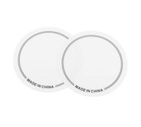 Healifty Kit 2 Protezioni per Pelle Grancassa Batteria, Pad Smorzatore Insonorizzato Singolo Pedale, Adesivo Antiusura per Esercizi e Protezione Tamburo, Compatibile Vari Modelli