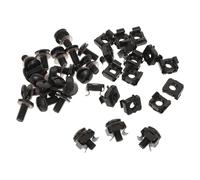 Healifty Kit 40 Pezzi Viti M6 x 14 Mm Dadi e Rondelle in Gabbia Per Montaggio Su Rack Server, Armadi Di Rete e Apparecchiature Audio, Fissaggio Stabile Antiurto, Accessori Per Rack Professionali