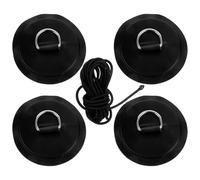 Healifty Kit di Fissaggio per Ponte Anello a d per Kayak e Gommoni Toppa in PVC Resistente Fibbia per Corda di Ancoraggio Accessori Pratici per Trasporto Attrezzatura da Campeggio e