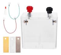 Healifty Kit Esperimenti Batteria Base per Lezioni di Fisica con Elettrodi Rame e Zinco Accessori Completi e Contenitore Trasparente Materiali Resistenti e Sicuri per Scuola e Laboratorio