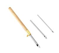 Healifty Kit per Ricamo Fai da Te 1 Manico e 3 Aghi di Ricambio Strumento per Ricamo Ago Perforatore Ergonomico Forniture per Lavori di Cucito e Decorazioni Artigianali