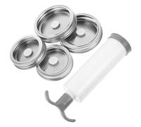 Healifty Kit Sigillatura Sottovuoto per Barattoli Acciaio Inossidabile Sigillante per Barattoli Bocca e Larga con Pompa Manuale per Conservazione Cucina