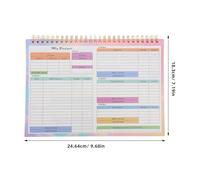 Healifty Ledger Book per Gestione Finanziaria Personale Quaderno Senza Date con Fogli Tracker Spese Settimanali Registro Contabile Resistente con Copertina Robusta per Budget e