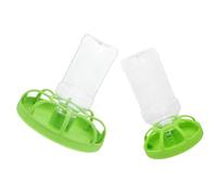 Healifty Mangiatoia per Quaglie 2 Set Contenitore di Cibo e Beverino per Polli, Strumento per Alimentazione di Piccoli Uccelli, Adatta a Uso in Allevamenti e Spazi Esterni