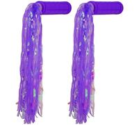 Healifty Manopole per Manubrio Bici Antiscivolo con Nastrini Coprimanopole Resistenti e Comode Accessori per Mountain Bike da Esterno Facili da Installare Set 2 Pezzi Viola