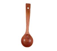 Healifty Mestolo in Legno Massello per Zuppe con Manico Lungo Ergonomico Cucchiaio da Cucina Resistente al Calore per Minestre Porridge e Piatti di Noodle Utensile Naturale per Uso