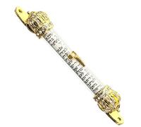 Healifty Mezuzah in Metallo con Cornice Corona per Porta Laterale Ebraica Decorazione Religiosa con Scrittura Biblica Visibile Design Artistico con Bordi Lisci e Doppio per Facile