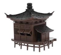 Healifty Mini Pavilion Decor in Plastica Resistente Miniatura Asian Pavilion per Acquari e Bonsai Statua Zen Garden Compatta con Design Dettagliato per Micro Paesaggi e Acquatici