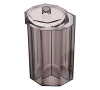 Healifty Organizzatore per Strumenti Ciglia in Acrilico Trasparente 3 Scomparti, Porta Cotton Fioc Coperchio, Custodia Multiuso per Trucco da Banco e Bagno, Valigetta Porta-attrezzi