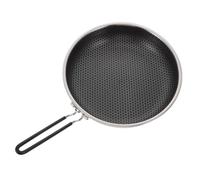 Healifty Padella Antiaderente in Acciaio con Nido Dape Wok per Cucina Induzione Riscaldamento Rapido e Uniforme Manico Isolante Piccola