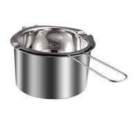 Healifty Pentola a Doppia in 201 da 10.6X5.5 Pollici Superficie Liscia, per Sciogliere Cera e Dolci, Gancio di, per Creazione di Candele e Cucina