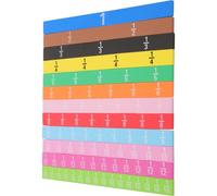 Healifty Piastrelle Magnetiche per Frazioni Educative per Materiale Montessori per Apprendimento Matematico Barre di Frazione Colorate per Sviluppo Logico e Problem Solving Gioco