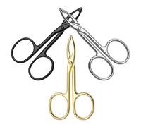 Healifty Pinzette per Sopracciglia da Donna in Acciaio Inossidabile Set da 3 Pezzi Punta Piatta Pinzette di Precisione Multiuso per Rimozione Peli Viso Leggere e Portatili per