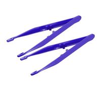Healifty Pinzette usa e getta in plastica, 20 pezzi, colore: blu