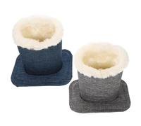 Healifty Portaocchiali in Set 2 Pezzi Grigio e Blu Supporto Per Occhiali Sole Contenitore e Resistente Per Casa e Ufficio