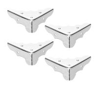 Healifty Protezione Angolare in Metallo Argento 1.26X1.26X0.47In Per Custodia Chitarra 4 Pezzi Copertura Decorativa Angolare Con Viti Accessori Fai Da Te Per Scatole E Valigie