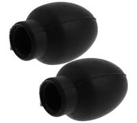 Healifty Punte Silenziose in Gomma Elastica per Bacchette Batteria, Set da 1 Paio Smorzatori per Pratica e Protezione Pelli, Accessori per Strumenti Musicali da Sala e Performance