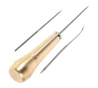 Healifty Punteruolo per Cucito con Manico in Rame da Strumento Versatile per Riparazione Scarpe Cuciture Mano Facilitate per Artigianato Pelle e Riparazioni Te