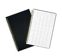 Healifty Quaderno Contabile a Righe 2 Pezzi Copertina Rigida Libro Mastro delle Spese Aziendali e Registro Finanziario per Gestione Budget Domestico e Monitoraggio Entrate e Uscite