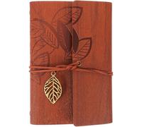 Healifty Quaderno Vintage Rilegato con Foglie Copertina in Materiale Sintetico Diario di Viaggio e Appunti per Scrittori Taccuino Ricaricabile per Pensieri e Disegni per Uso Quotidiano e