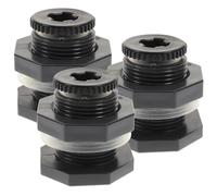 Healifty Raccordo a Paratia Passaparete 1/2 Pollice in PVC Guarnizione in Silicone Set da 3 Pezzi per Serbatoi D’Acqua Barili di Raccolta Piovana e Acquari Accessorio per Svuotamento