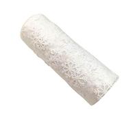 Healifty Rotolo di Tulle Bianco di Tulle Fai Te Nastro di per Gonna di Larghi 6 Pollici Nastro Natalizio Cablato Natale Forniture per Feste Paillettes Bianca