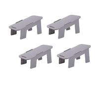 Healifty Scarpiera Doppio Livello Portascarpe in Materiale Resistente Salvaspazio Per Scarpe Da Casa e Negozio Set 4 Pezzi Grigio Smontabile e Combinabile