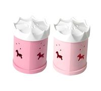 Healifty Scatola Porta-Spugne di Bellezza Rosa Set da 2 Contenitore per Spugnette Trucco Resistente e Compatto Organizer per Accessori Make-Up da Viaggio e Uso Quotidiano