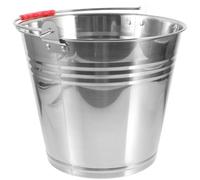 Healifty Secchio per Cavalli in Acciaio Inox 10l, Mangiatoia Portatile Multiuso per Alimentazione e Abbeveraggio, Contenitore Resistente Manico Ergonomico per Uso Agricolo e Stalla