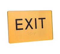 Healifty Segnale Uscita in Braille Acrilico Segnaletica Per Non Vedenti Per Esterni Cartello Uscita Resistente e Durevole Per Ambienti Pubblici Scuole e Case