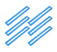 Healifty Segnalibri di Lettura Guidata Blu 6 Pezzi in Acrilico Resistente, Righelli Sovrapposti per Dislessia e Studenti, Strisce di Guida alla Lettura Portatili per Uso a Scuola e Casa