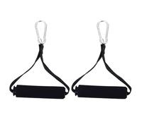 Healifty Set 2 Maniglie per Esercizi Fitness Impugnature Antiscivolo in Schiuma e Ganci a Moschettone Maniglie per Trazioni e Allenamento Muscolare per Palestre e Home Gym