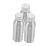 Healifty Set 3 Bottiglie da Viaggio in Alluminio da 100 Ml, Flaconi di Lozione Riutilizzabili con Tappo a Vite, Contenitori Cosmetici Vuoti Anti-ossidazione per Cura della Pelle e Profumi