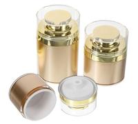 Healifty Set 3 Flaconi Cosmetici Airless Sottovuoto da Viaggio 30Ml 50Ml 100Ml Pompa per Creme Lozioni e Sieri Portatili