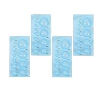 Healifty Set 4 Pezzi Stampi per Quilling a Mezza Sfera in ABS, Strumenti per Quilling di Carta Fai da Te, Accessori Artigianali Leggeri e Portatili per Lavori di Carta Tridimensionali