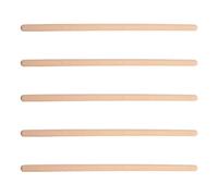 Healifty Set 5 Bastoncini da Yoga in Legno 50Cm X 2Cm Bastone per Correzione Postura e Allenamento Pranayama Bastone da Yoga per Apertura Spalle e Schiena Uso Interno Fitness