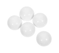 Healifty Set 5 Perline Rotanti Bianche da 12mm per Ruota della Roulette Russa, Perline di Sostituzione per Gioco da Tavolo, Movimento Fluido e Materiale Resistente