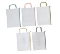 Healifty Set 5 Pezzi Borsa Portadocumenti A4 Cerniera Organizer per Documenti in Rete Trasparente Astucci Cerniera per Organizzazione Classe e Ufficio